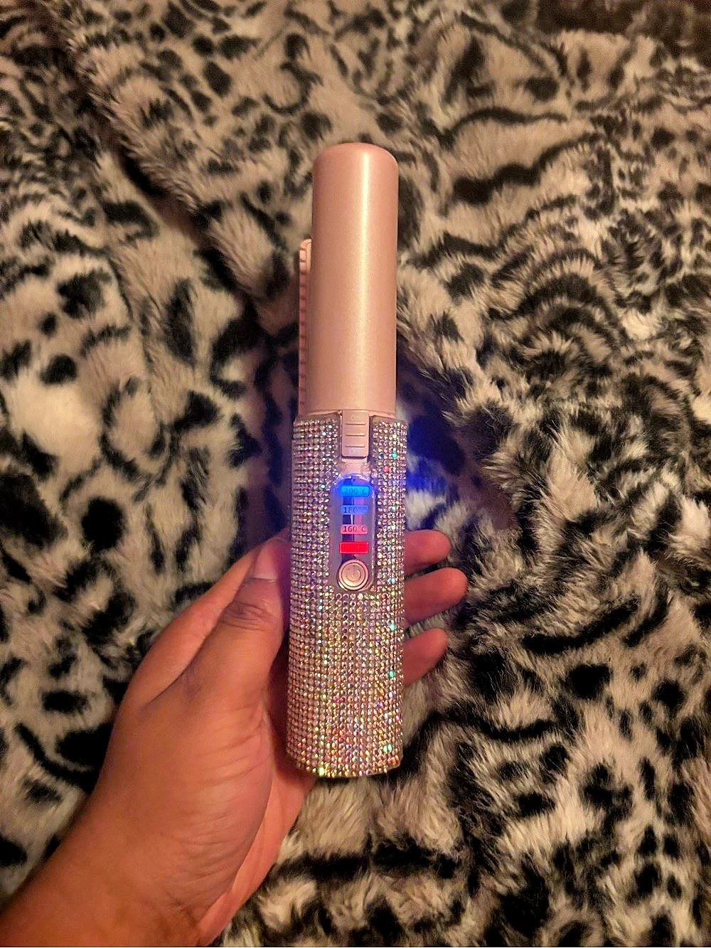 Rhinestone Hair Styling Tool in Pink Like New